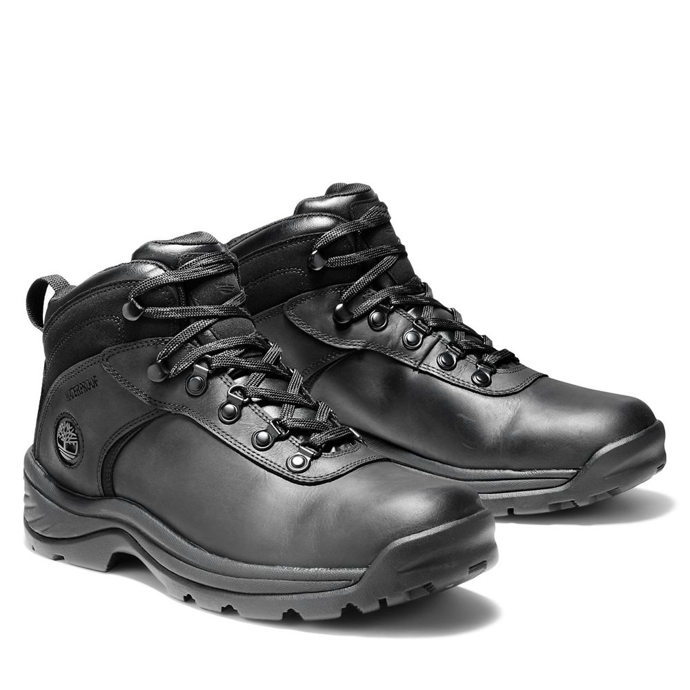 Botas de Montaña Timberland Argentina Hombre - Flume Mid Waterproof - Negras - NHBFVU-094